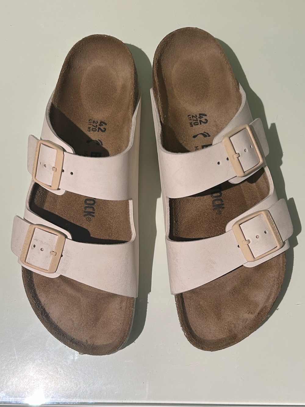 Birkenstock Pale Pink Double Buckle Sandals